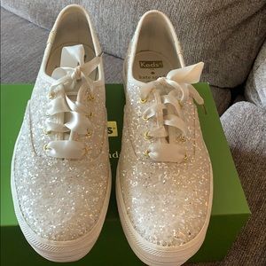 Kate Spade Keds- Glitter Cream